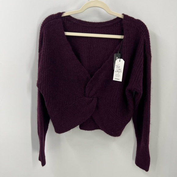 Express Sweaters - Express two chic ways wool blend cropped sweater S